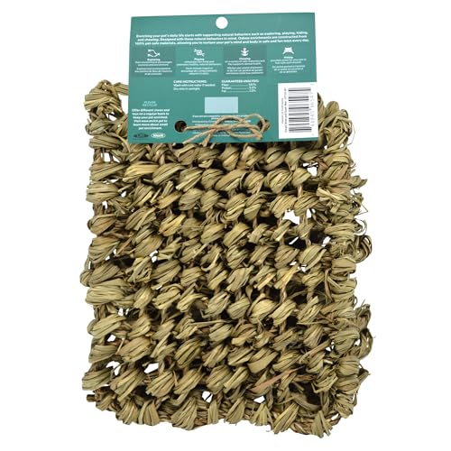 Oxbow Timothy Hay Hide & Seek Snuffle Mat, Rabbit & Guinea Pig Enrichment | Rabbit Puzzle Mat, Guinea Pig Puzzle Toy, Guinea Pig Enrichment Accessories, Bunny Treats Toys, Chinchillas, Rats, Ferrets - size: Small (Pack of 1)