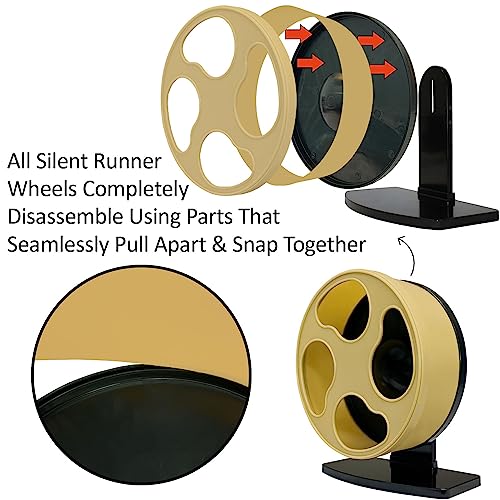 Silent Runner Wheel - 9" Regular - Exercise Wheel (Cream) - color: Cream