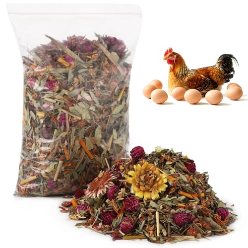 20 oz Chicken Nesting Herbs, 3 Pack Natural Dried Flower Blend for Chicken Coop Bedding, Nest Box Herbs for Egg Laying, Freshening Coop Odor, Hamster Guinea Pig Bunny