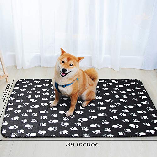 Comsmart Pet Blanket Dog Cat Soft Fleece Blankets Sleep Mat Pad Bed Cover with Paw Print for Kitten Puppy and Other Small Animals, 6 Pack of 39x35 Inches - size: 6 Pack of 39x35 Inches