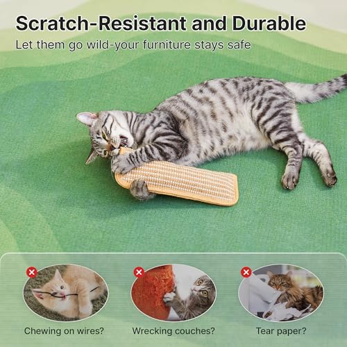 Potaroma Cat Toys Pack of 2 with 6000mg A+ Organic Catnip, Sisal Material | Indoor Kitten Scratching and Kicker Toys, Drives Bored Cats Crazy with Fun Interactive Chew