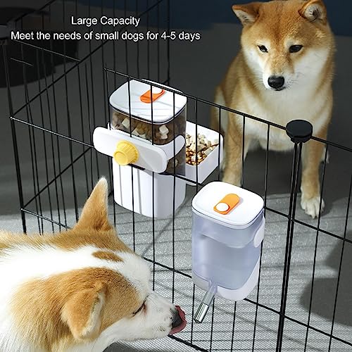 Small Animal Water Bottle for Cage, No Drip Leak Proof Hanging Water Dispenser with Stainless Steel Ball, for Rabbits, Guinea Pigs, Chinchillas, Cats, Dogs & Pets (White)