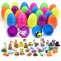 Easter Egg with 38 pcs 3D Printed Animal Figurines Set,Articulated, Flexible, and Exquisitely Cute, Easter Basket Stuff Fillers with Easter Egg, for Kids. - style: Animal G