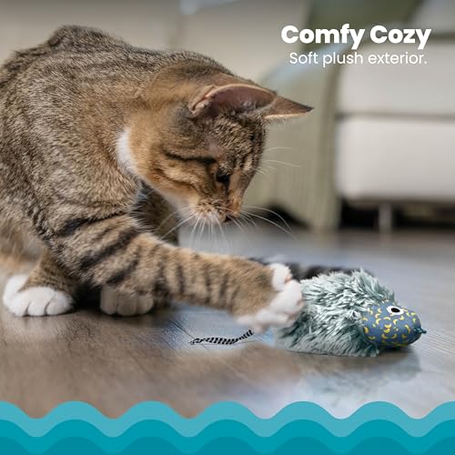 Catstages Nighttime Cuddle Plush Mouse Cat Toy with Catnip - color: Nighttime Cuddle Mouse