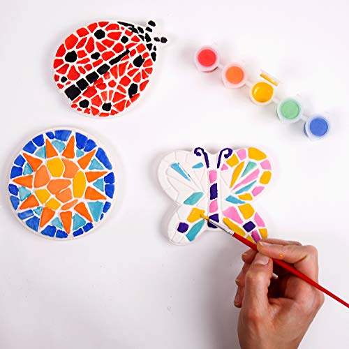 Creative Roots Paint Your Own Butterfly, Ladybug & Sun Stepping Stone by Horizon Group USA, 1 box of 3 count - style: Pack of 3