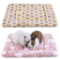2 Pack Bunny Bed, 11.8 x 7.9 Inch Rabbit Bed Soft Warm Small Animal Beds Mat Cozy Washable Blanket Plush Rabbit Sleep Beds for Rabbits, Guinea Pig, Hamster, Chinchilla, Hedgehog