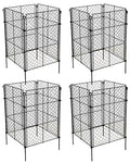 4 Pack Plant Protectors from Animals, 16Pcs DIY Plant Cages 12.6"x12.6"x16", Chicken Wire Garden Animal Barrier, Keep Rabbits & Chipmunks Out for Vegetables, Shrubs & New Plants - size: （12.6"L x 12.6"W x 16"H）4 Packs