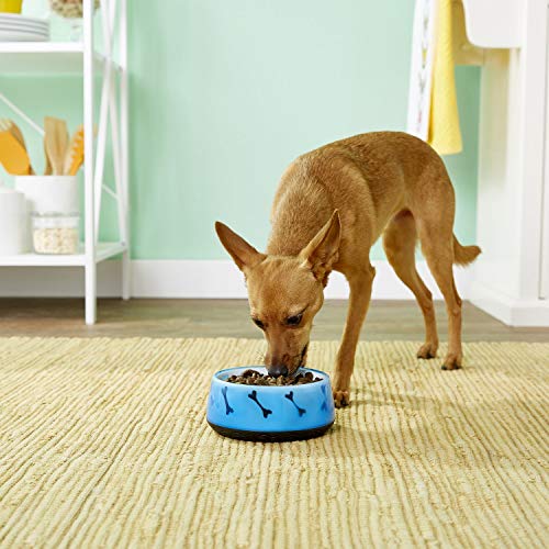 Dogit Non-Skid Dog Food and Water Bowl, Blue | BPA-Free Dog Dish, 4.9 in by 12 cm - color: Blue