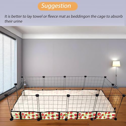 Guinea Pig Cage Liner，Washable Waterproof Oxford Cloth Cage Liners for Small Animals,Hamster Chinchilla Hedgehog Rabbit and Other Small Animals Not Include Cage(28x56 inches) - size: C&C 2x4(28x56 inches)