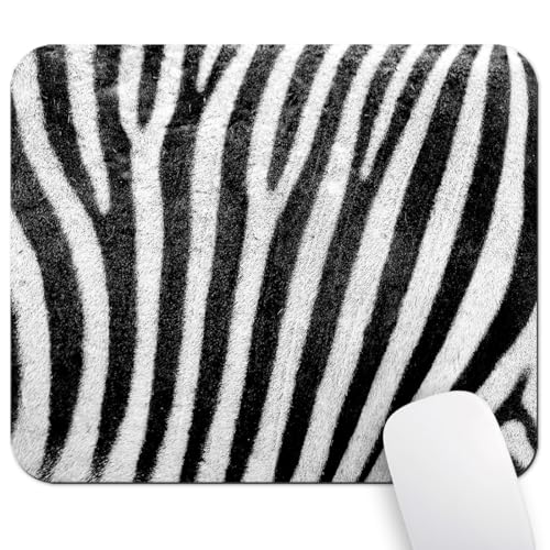 Zebra Fur Texture Mouse Pad, Wild Stripes Animal Print Art Desk Mat | 9.5"x 7.9", Black and White Design, Cute Smooth & Anti-Slip Mousepad - color: Colorful Design Wknoon-Art 06