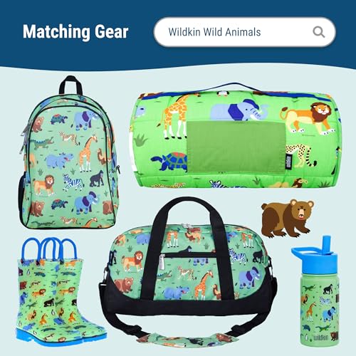 Wildkin Reusable Food Container for Kids – Airtight, Leak Resistant, Dishwasher Safe - Wild Animals - color: Wild Animals