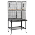 Brisbane Cage (Black) - Large Spacious Durable Metal Cage - for Sugar Gliders, Chinchillas, Squirrels, Ferrets & Other Small Pets