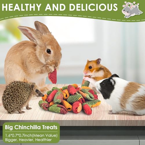 ERKOON Chinchilla Treats, Timothy Grass Chew Toys for Teeth for Rabbit Guinea Pig Gerbil Rat Dwarf Hamster (Large Size-3 Pack) - size: 6.67 Ounce (Pack of 3)