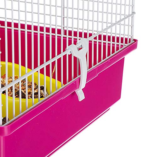 Ferplast Laura Small Hamster Cage | Fun & Interactive Cage Measures 18.11L x 11.61W x 14.8H & Includes All Accessories - style: Laura Hamster Cage