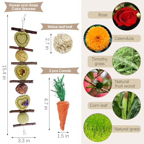 Hamiledyi Rabbit Seagrass Activity Mat Bunny Toy Hanging Rabbit Chew Toys for Teeth Bunny Enrichment Toys Seagrass Protector Mat Small Animal Toys for Chinchilla Guinea Pigs Hamsters Rats Rodent - style: B