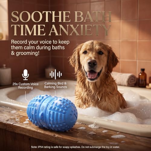 Smart Interactive Dog Toy, 8 Modes Automatic Rolling Ball with a Recording Function, Food-Grade Rubber Material Interactive Dog Ball for Medium and Large Dogs