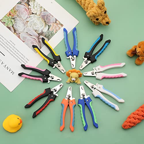 9 Pcs Small Dog Nail Clippers Bulk with Safety Guard to Avoid Over-Cutting Pet Nail Claw Grooming Pet Cutter Toenail Trimmer for Small Medium Dogs Nails Home Grooming(Classic) - style: Classic