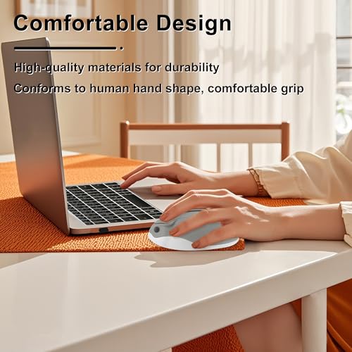 CHUYI Hamster Shape Wireless Silent Mouse Cartoon and Cute Portable Animal Optical Cordless Mice for Travel Library Computer Laptop School Kids Children Gift (Grey) - color: Grey