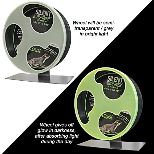 Silent Runner Glow Wheel - 12" Regular - Exercise Wheel (Wheel + Autoclean Track) - size: Wheel + Autoclean Track
