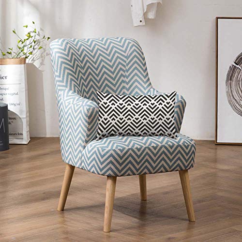 HOSNYE Black and White Stripes Throw Pillow Cover Seamless Abstract Geometric Pattern Linen Fabric for Couch Bed Sofa Car Waist Cushion Cover 12 x 20 inch Pillow Case - color: Throwpillowcoversa130, size: 20" x 12" (Pack of 1)