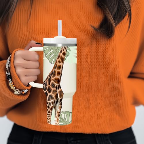 AMZUShome Giraffe Gifts.40oz Giraffes Tumbler with Handle.Giraffes Lover Cup Gift.Birthday Christmas giraffe Tumblers Gift for Women Men. - style: Giraffe