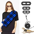 Small Animal Sling Carrier,Small Animal Bag for Bearded Dragons Lizards and Reptile with Adjustable Strap Tow Rope 3 Sizes Pack + Small Animal Sling Carrier（Blue Grid） - color: Blue Grid