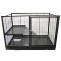 Durable All-Metal Mansion Cage (Add-On II) for Chinchillas, Rats, Ferrets, Degus, Prairie Dogs - size: 32.0"L x 22.0"W x 22.0"H