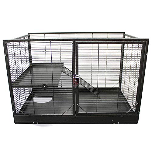 Durable All-Metal Mansion Cage (Add-On II) for Chinchillas, Rats, Ferrets, Degus, Prairie Dogs - size: 32.0"L x 22.0"W x 22.0"H