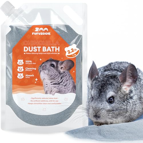 Chinchilla Dust Bath - Gentle Powder for Hamsters & Gerbils, 35oz | Natural sand bath for healthy fur. Safe for chinchillas, hamsters, gerbils & small pets. Gentle, premium dusting powder. - size: 35OZ