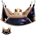 Pet Hammock, Rat & Rabbit Plush, Chinchilla Swing Nest, Small Pet Cage Hammock, Keep Warm, Hamster Hanging Bed, 13.39in x 13.39in, Pink, Solid, Rectangular, Wear Resistant