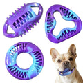 3PCS Puppy Teething Toys for Puppies & Small Adult Dog Up to 25 lbs | TPR Puppy Chew Toys, Three Shapes of Small Stuffable Puppy Toys, Extended Playtime & Clean Pet Teeth