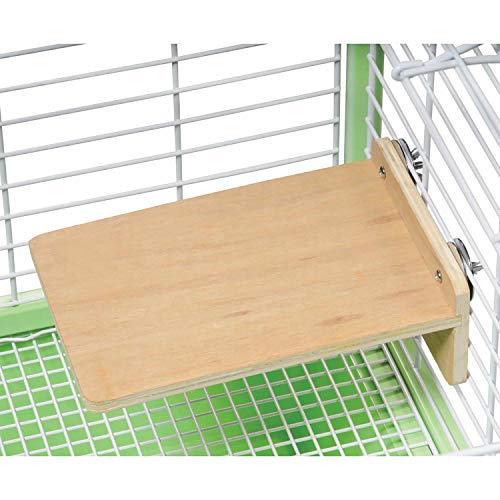Wood Platform Set - 3 Pack Cage Accessory Shelves Assorted Sizes - for Chinchillas, Rats, Prairie Dogs, Degus, Ferrets, Birds, Sugar Gliders, Rabbits, Guinea Pigs, & Other Small Pets