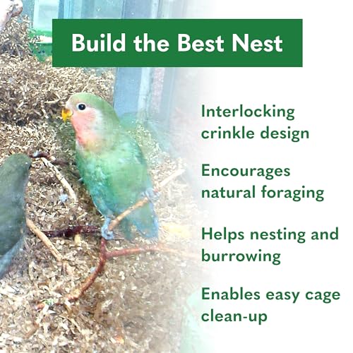 ECO BEDDING 99% Dust Free Paper Bedding for Small Pets and Birds, Odor Control, 1.5 lb (Expands to 30 L) - size: 1.5
