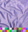 Barcelonetta | Minky Fabric | Plush, Super Soft, Cuddle | Solid Minky | by The Yard | 60" Wide | Baby Blanket, Change Station Cover, Pillow, Scarf, Beanie (Lilac, 1 Yard) - color: Lilac, size: 1 Yard