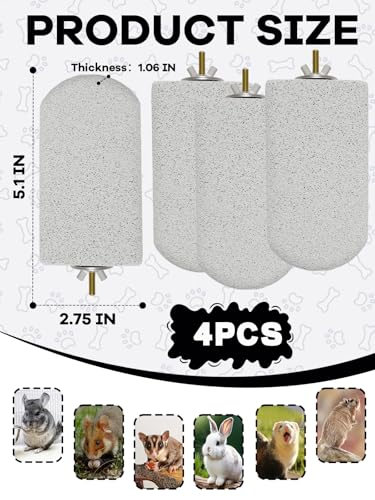 Chinchilla Lava Ledges Rat Climbing Platform 4 Pack Pumice Ledge Shelf Pet Chewing Grinding Toys Small Animals Cage Accessories for Totoro Squirrel Guinea Pig Hamster Gray - color: Gray, size: 4 PCS 5.11 x 2.75 x 0.98 inches