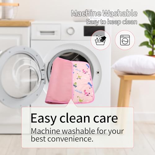 Summer Pet Cooling Mat - Cat Dog Cushion Pad Sleeping Cool Dinosaurs Comfortable Soft for Pets Kids and Adults (Pink Dinosaur, S) - color: Pink Dinosaur, size: S: 15.5'' x 19.5''
