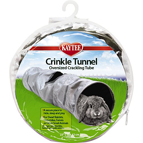 Kaytee Crinkle Tunnel Oversized Crackling Tube For Pet Guinea Pigs, Ferrets, Rats, and Chinchillas