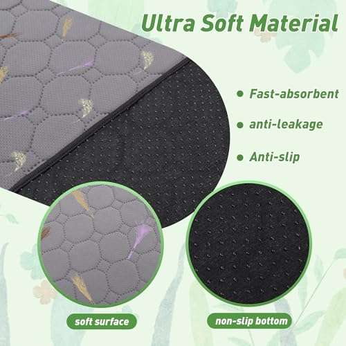 2Pcs Guinea Pig Cage Liners,Guinea Pig Fleece Cage Liners24''X48'' Super Absorbent Washable Pee Pads Reusable for Rabbit Hamster Chinchilla - size: 12 In 2x4(24" x 48") 2Pack