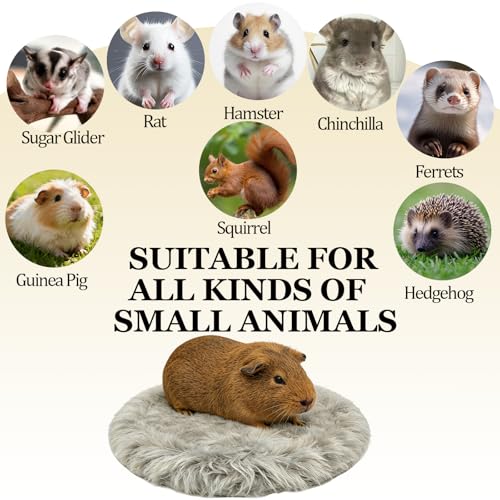 Guinea Pig Bed 4PCS Fleece Mats Hamster Cage Liner Washable Bedding Cage Accessories for Chinchilla Rat Hamster Squirrel Sugar Glider Ferret - size: Large