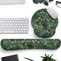 Cute Ergonomic Green Mouse Pad Cat Wrist Support,[ 20% Larger] Wrist Rest Gel Anime Kawaii 3D Green Office Plants Mouse Pads, Keyboards Silicon Wrist Pad,Pain Relief,Game Work Study Home Office. - color: Cute Black Cat in Grass