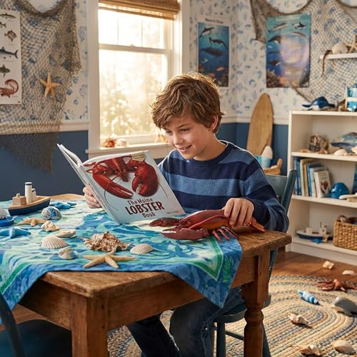 Gemini&Genius Marine Animal Toys, Giant Lobster Action Figure, Soft Plastic Lobster Toys, Wildlife Toys, Great Boys Girls Toys, Good Birthday Gift for Kids - color: Red