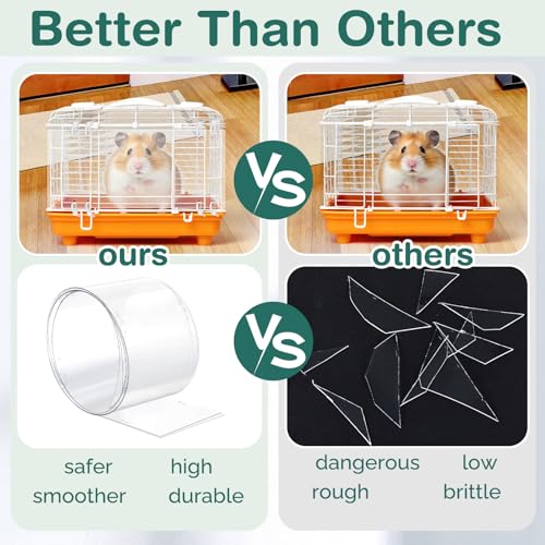 Juexica 2 Pcs 82.7 x 6 Inch Guinea Pig Cage Liner Clear Cuttable Critter Liner with Pre Drilled Holes Urine Guard Extra Long Liner with 100 Zip Ties for Rabbit Hamster Ferret Chinchilla - size: 6 inch wide