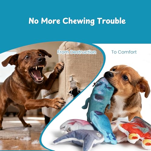 Nocciola Plush Squeaky Dog Toys – 12 Pack Small Dog Chew Toys with Squeakers, Soft Stuffed Puppy Toys with Carry Bag for Small & Medium Dogs - style: 12pcs Funny Toys