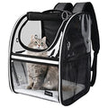 BAGLHER Cat Carrier Backpack, Airline Approved Pet Travel Carrier with Fleece Pad for Puppy and Small Animals - color: Grey2, size: Non-Expandable