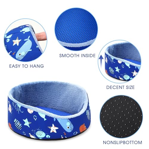 PETKNOWS 2 Pack Hamster Bed Soft Warm Cushion Mat for Small Pets | ﻿ Soft Plush Warm Fabric, Hamster Hideout and Small Animal Mat, Round Shape Bed