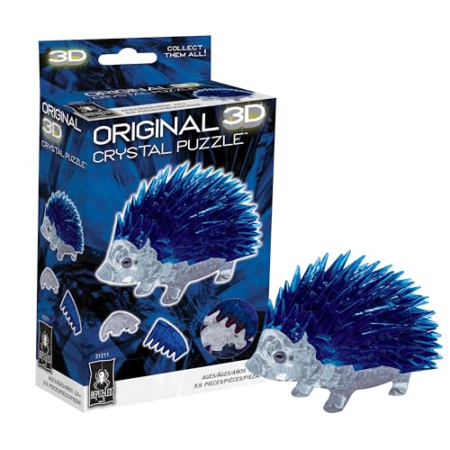 BePuzzled | Hedgehog Standard Original 3D Crystal Puzzle, Ages 12 and Up - color: Hedgehog