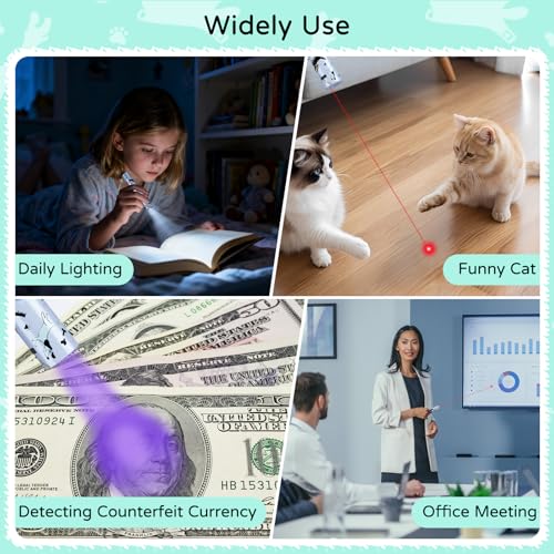 TBTeek Cat Toy, Rechargeable, Battery Screen, Cute Fun Creative Body | 7 Adjustable Patterns for Fun Chase Play Exercise Interactive Kitten Pet Dog Chase Toy - size: 1pc battery display