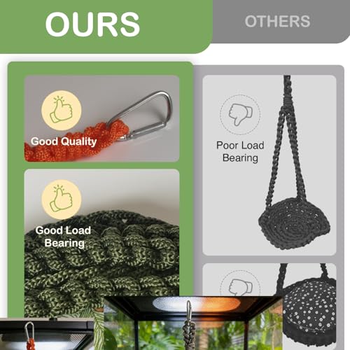 Reptile Hammock Swing Hanging Bed Bearded Dragon Hammock Reptile Accessories for Chameleon, Lizards, Gecko, Snakes, Iguana Reptiles, Geckos, Bird, Parrot, Parakeet, Cockatiel Toys（Black with pad） - color: Black with pad