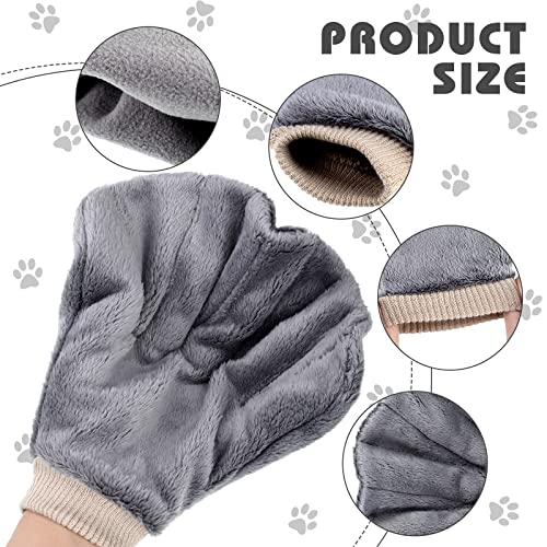2 Pcs Sugar Glider Bonding Mitt, Calming Sleeping Glove, Bite Proof Animal Handling Gloves, Hedgehog Accessories Calming Glove for Train Your Sugar Glider Small Animals Hamster Rats Pet (Gray) - color: Gray