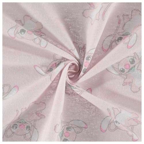 Disney Baby 4-Pack Receiving Blankets — 100% Cotton Flannel, 28" x 28" — Available in Mickey, Minnie, Pooh, Stitch or Angel — Soft Swaddle, Burp & Stroller Blankets — Gift-Ready with Ribbon Bow - color: Angel